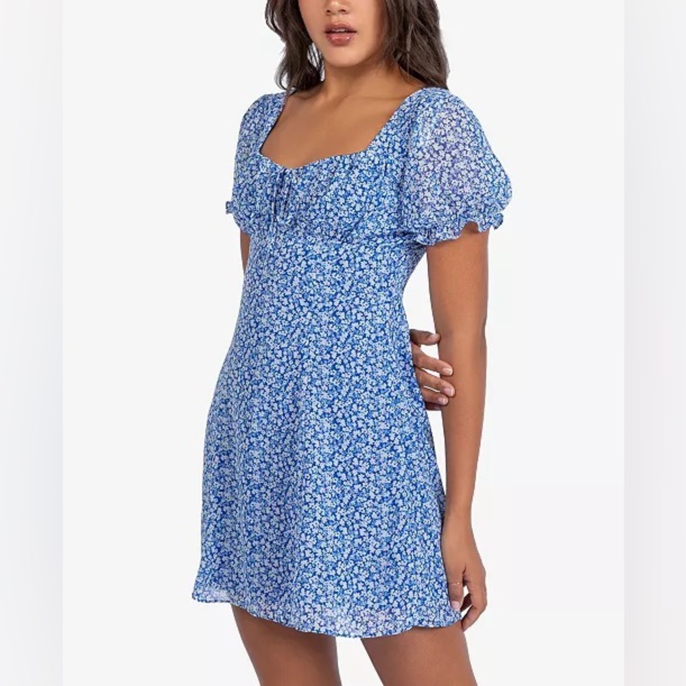 Juniors' Printed A-Line
Dress